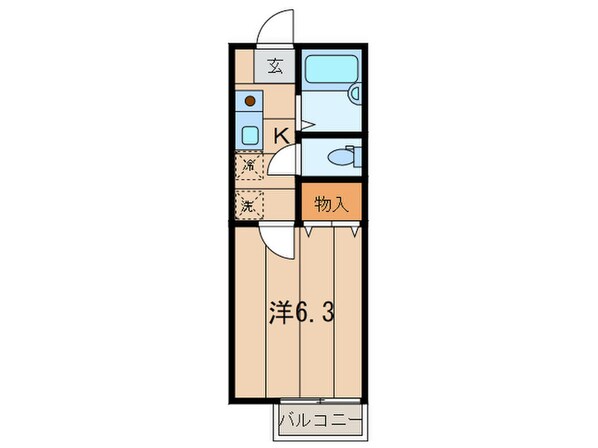 コーコ駒林の物件間取画像